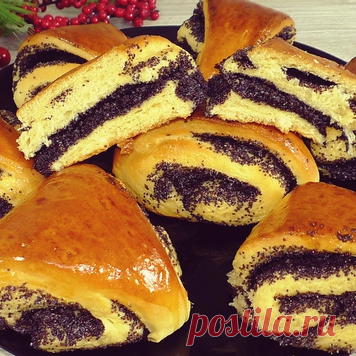 Готовлю выпечку к чаю с маковой начинкой, воздушное тесто и много сочной… | Красилова Наталья / Food | Яндекс Дзен
