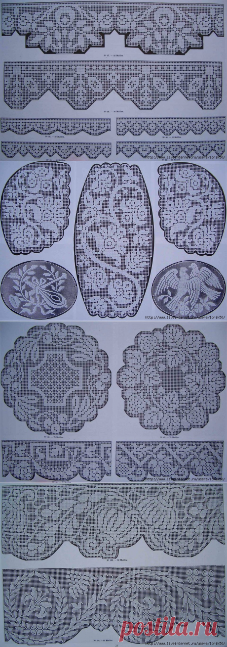 Шикарные филейные схемы.