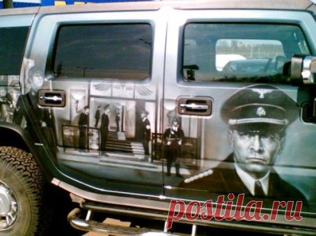Креативная аэрография на авто!