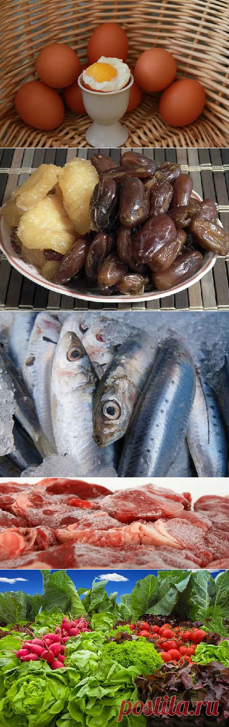 В каких продуктах много железа