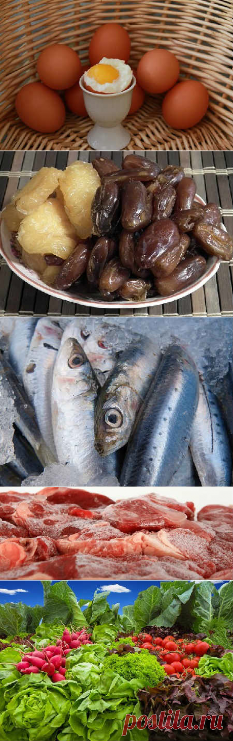 В каких продуктах много железа