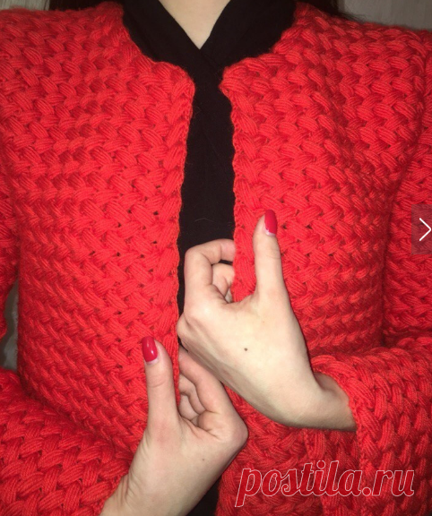Пальто крючком