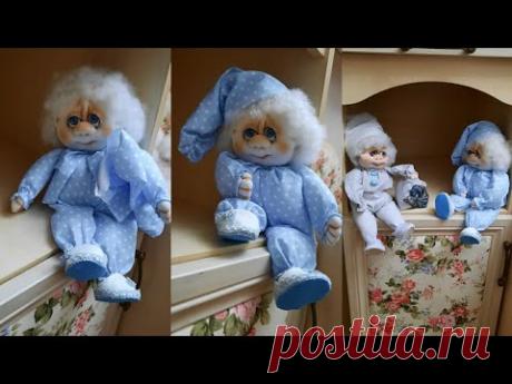 Мастер-класс Везунчик из белых колгот. Шьем без выкроек.