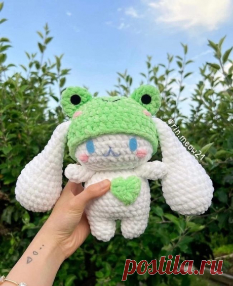 Cinnamoroll крючком схема вязания из плюшевой пряжи Амигуруми cinnamoroll крючком схема вязания от автора перевода Мастерская «Vyazal’shica». Для вязания Синнаморолла крючком Вам понадобится белая плюшевая