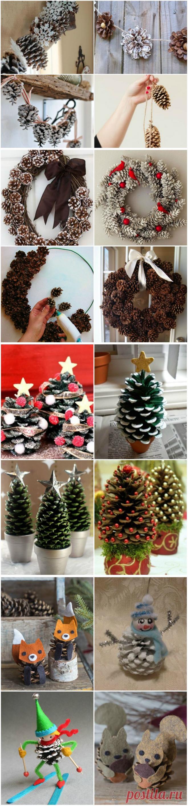 Поделки из шишек