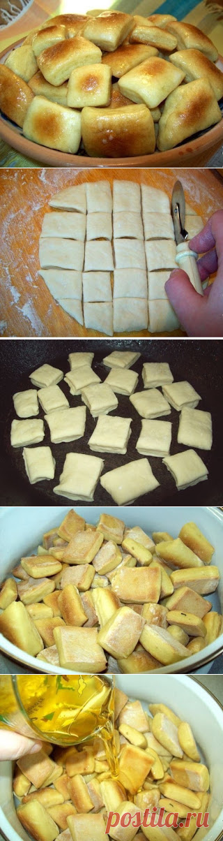 Самые вкусные рецепты: Пампушки на кефире с чесночным саламуром.