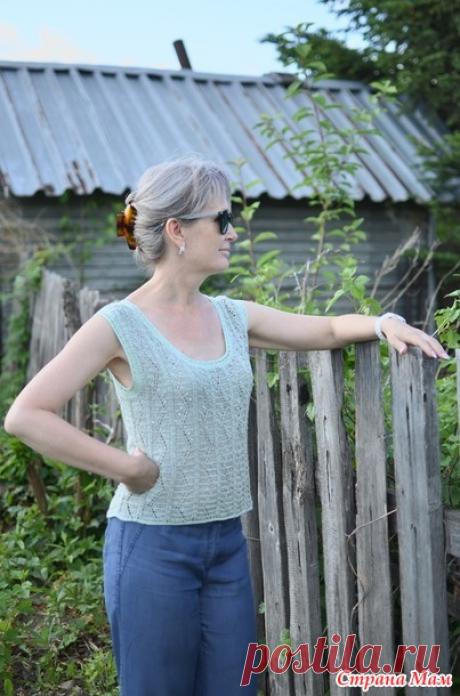 Льняная майка крючком - Вязание - Страна Мам
