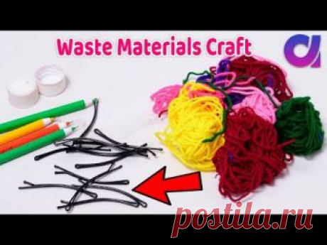 Best use of waste hair pins craft idea | Kids Craft idea | Artkala 515