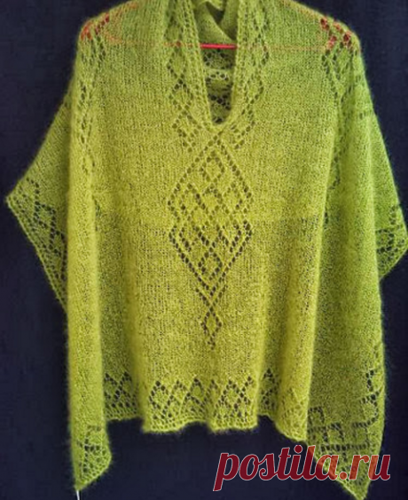 Вязание: Пончо - шаль