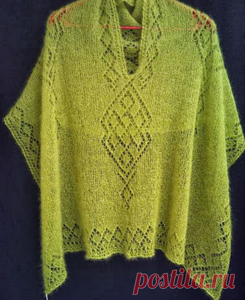 Вязание: Пончо - шаль