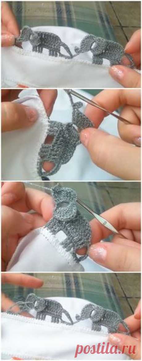 Декоративная кайма для детской простынки. Гениальная идея. #crochet #вязание крючком #крючок