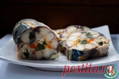 Рулет из скумбрии с морковью и яйцом Кулинарный рецепт