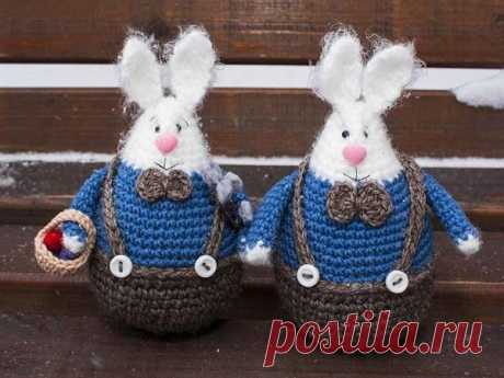 Мастер-класс: Пасхальный кролик крючком | Журнал Ярмарки Мастеров