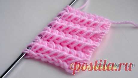 Рельефный узор «Объемный колос» спицами
Видео: https://womanknits.ru/uzory-vyazaniya/spicami/relefnyj-uzor-ob-emnyj-kolos-spitcmi