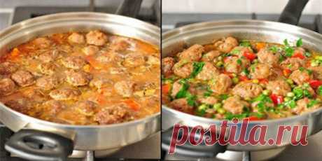 Вкусный ужин из фрикаделек с овощным рагу. Вам точно понравится! - womanlifeclub.ru Ингредиенты: Говяжий фарш — 500 г Яйцо — 1 шт. Панировочные сухари...