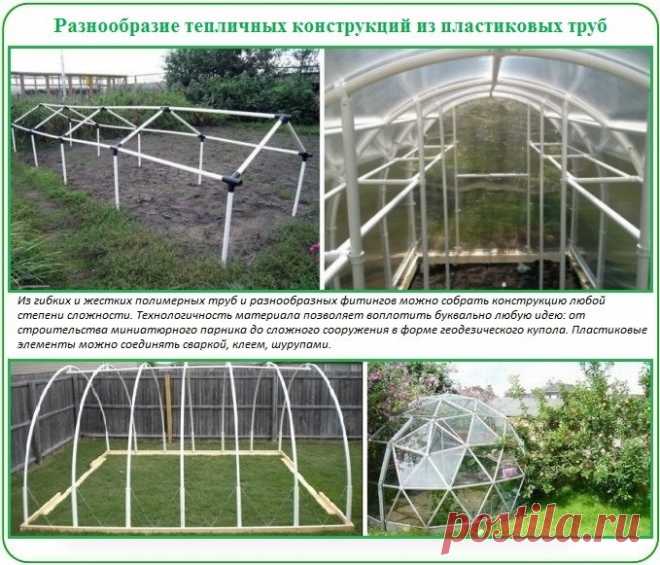 Как строится теплица своими руками из пластиковых труб: лучшие варианты