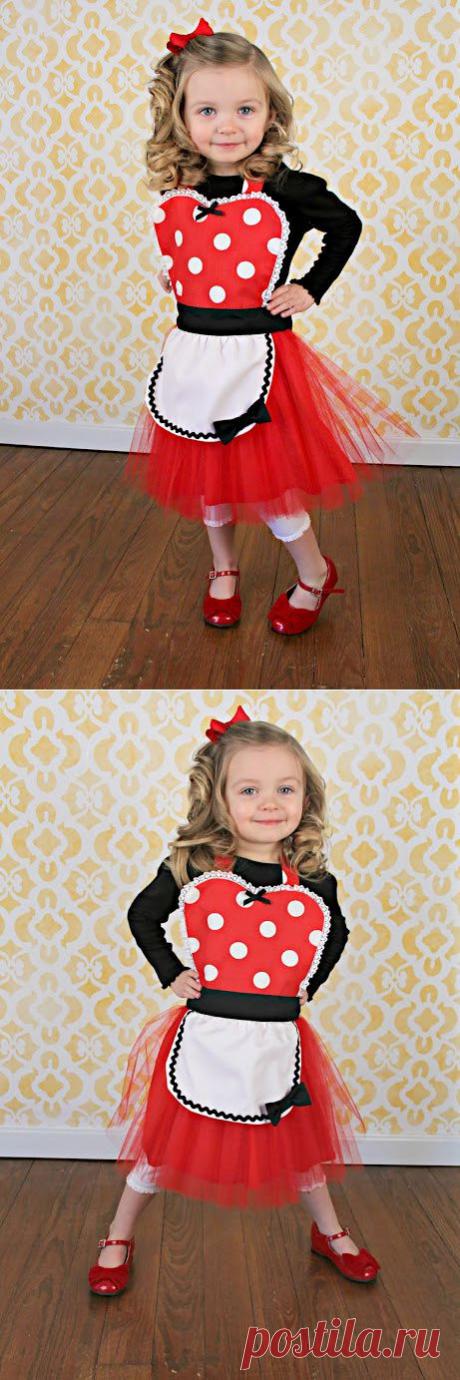 MINNIE MOUSE apron kids TUTU Dress up apron от loverdoversclothing