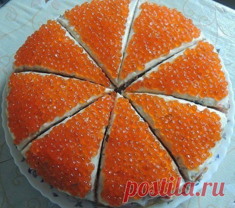 шеф-повар Одноклассники: Закусочный торт из морепродуктов.