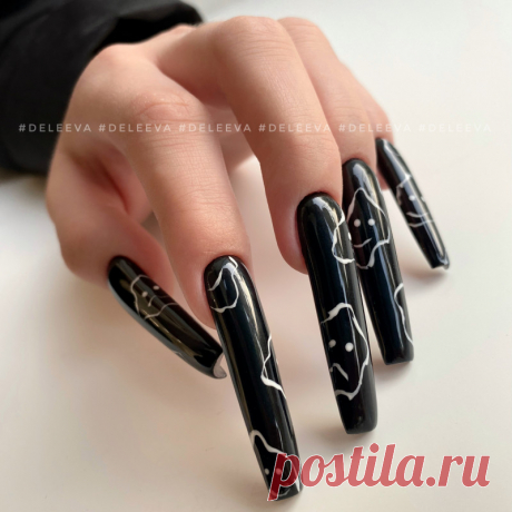 Темный маникюр маникюр на хэллоуин - 8 фото, модные тренды 2023