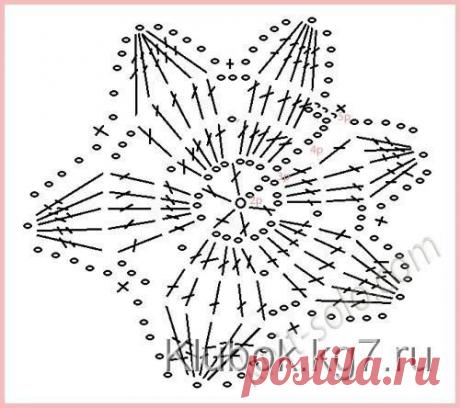 Топ крючком с объемным цветком "Нарцисс"