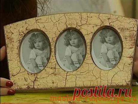 Мастера рукоделия - рукоделие для дома. Бесплатные мастер-классы, фото и видео уроки - Мастер-класс: Эфект состаривания, двухфазный кракелюр