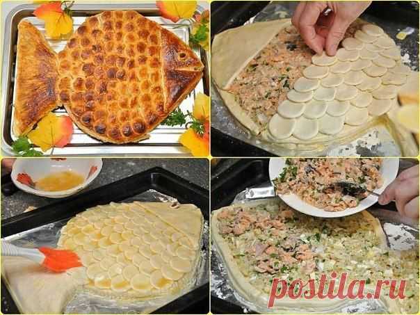 ПИРОГ "ЗОЛОТАЯ РЫБКА" | Банк кулинарных рецептов