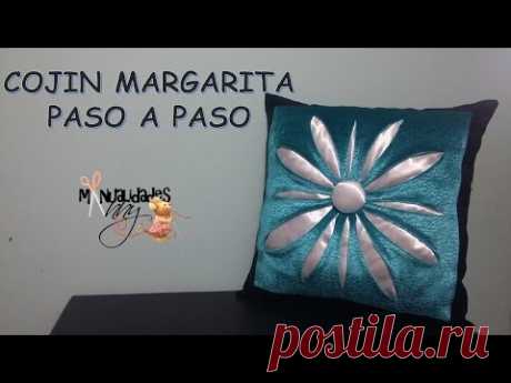 CLASE VI - COJIN MARGARITA PASO A PASO | Manualidades Anny