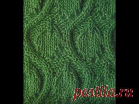 Узор из волн с листьями❄️Pattern of waves with leaves❄️Yapraklı dalga deseni