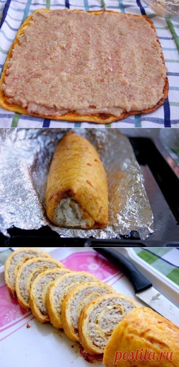 Как приготовить куриный рулет - рецепт, ингридиенты и фотографии