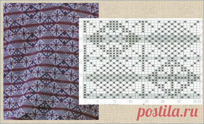 30 схем жаккардовых паттернов для вязания спицами сплошного жаккардового полотна | МНЕ ИНТЕРЕСНО | Яндекс Дзен