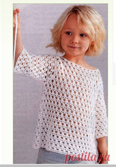 Туника для девочки крючком
