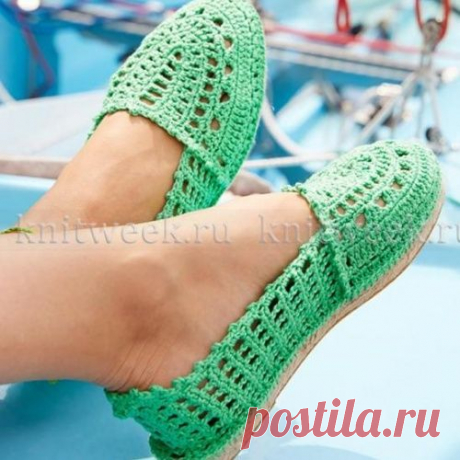 Эспадрильи крючком
