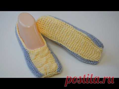 Следки двумя спицами / бесшовное вязание
