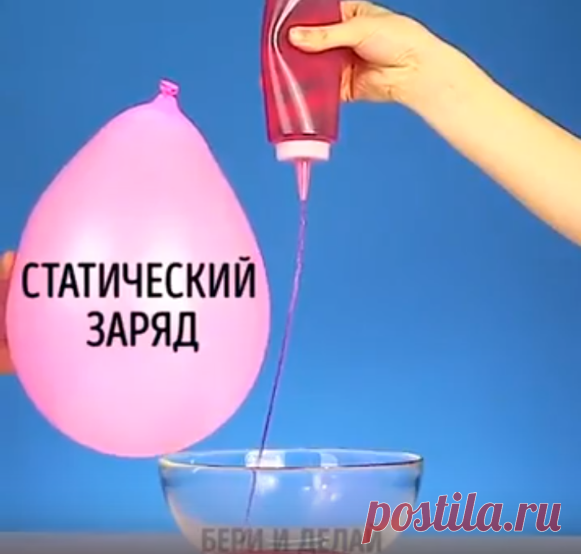 Фантастические опыты с водой....