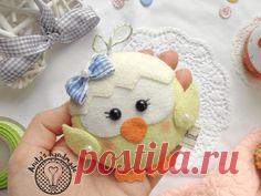 Filcowy kurczaczek / Felt chicken  #filc #felt #fieltro #feltro #kurczaczek #kurczak #chicken #wielkanoc #easter #handmade #anitashandmade