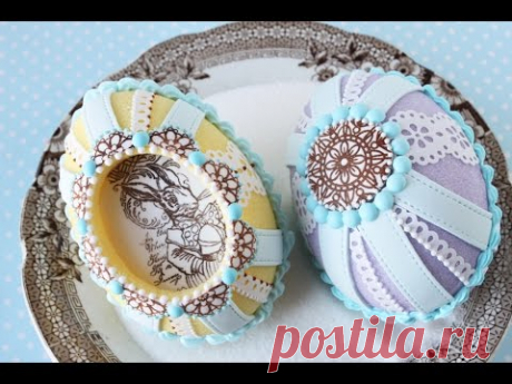 How to Make Cast Sugar Easter Eggs with Fondant Appliqués