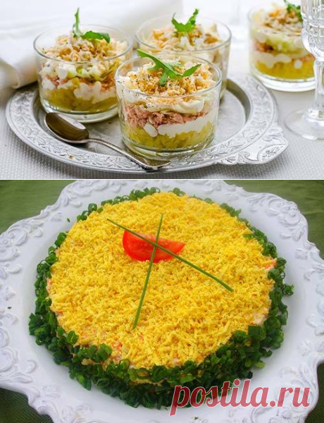 Салат из горбуши горячего копчения — легкий рецепт