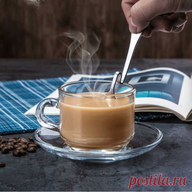 200 мл Западной Кофе чашки Творческий Стекло чашка и блюдце Кофе кружка домой классический Кофе магазин купить на AliExpress