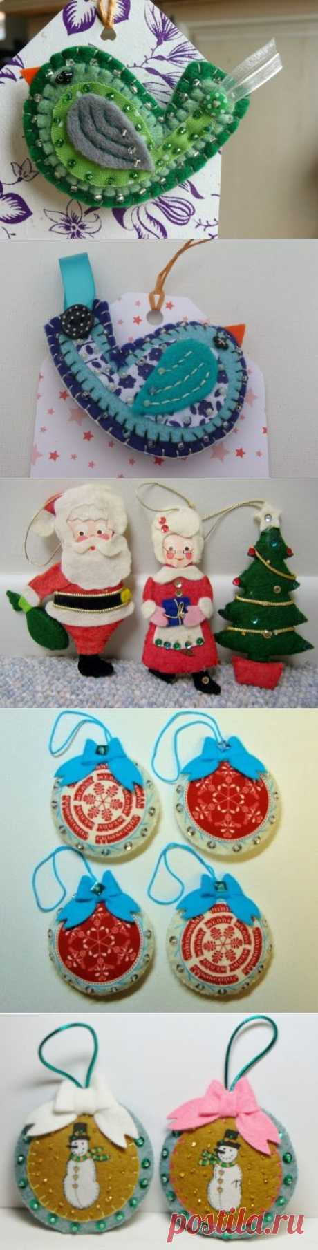 Игрушки и Поделки из Фетра / Felt Crafts Toys. DIY ideas for home decor ~ HandMadiya.com