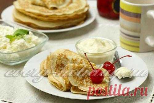 Блины на кефире из ржаной и кукурузной муки: рецепт с фото