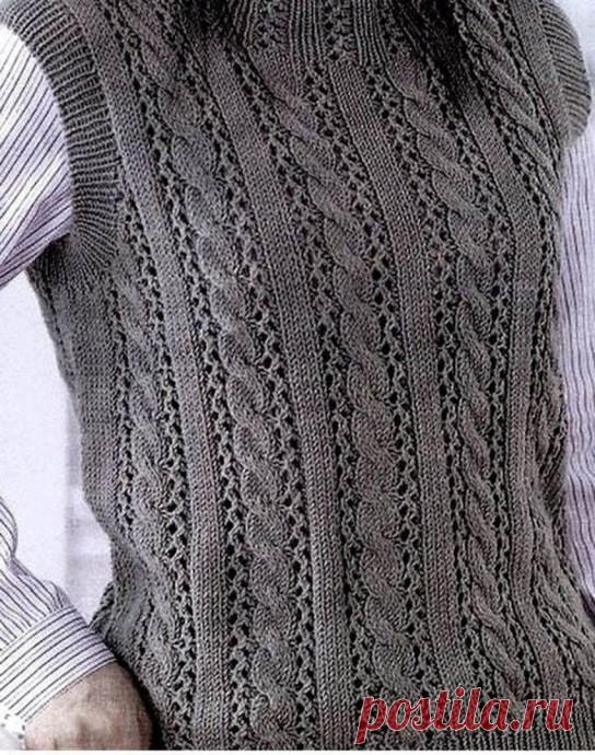 ​Красивый узор для жилета