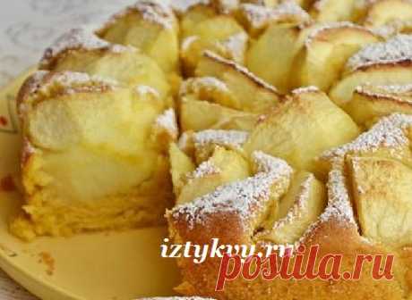 Рецепт тыквенного пирога с яблоками
