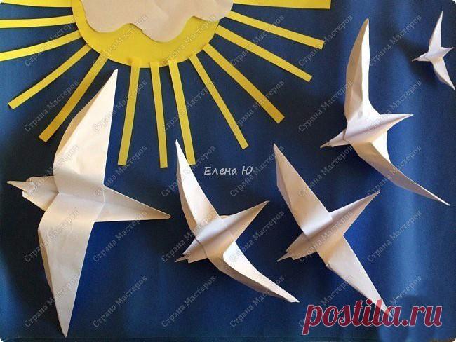 Чайка оригами