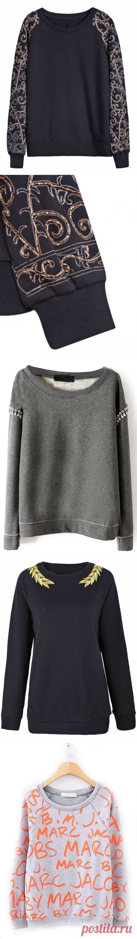 Свитшот - идеи для переделки (вторая подборка) / Декор /