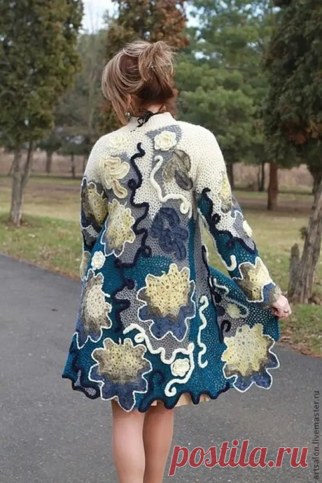 Осенние мотивы: вяжем кленовый лист крючком