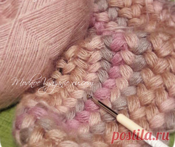 Узор из пышных столбиков - Crochet.Modnoe Vyazanie ru.rom