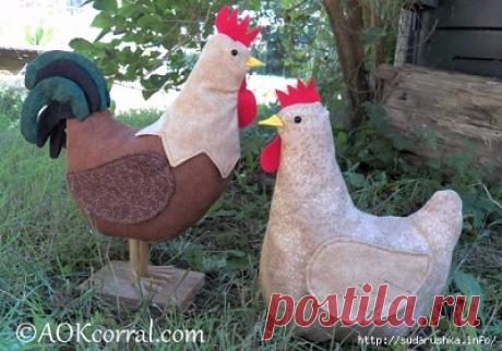 СИМПАТИЧНЫЙ текстильный ПЕТУШОК. Шьем своими руками