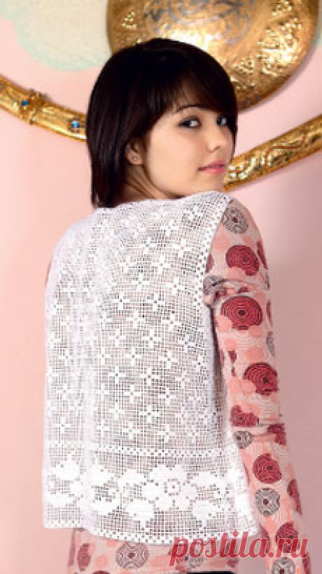 Скачайте схемы Майка в технике филейного вязания, вид рукоделия Вязание крючком - Валентина.ру