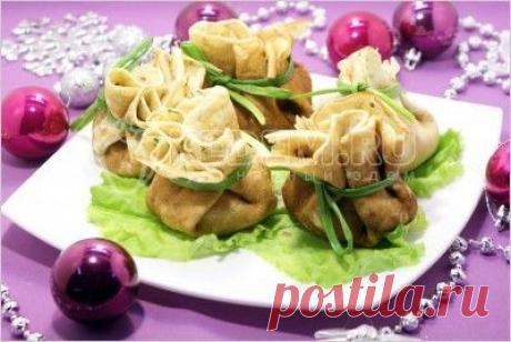 Закуска «Волшебные мешочки от Снегурочки» – Рецепты. Новогодние рецепты 2016. Новогодние закуски