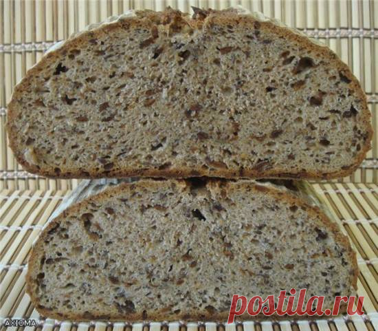 Ароматный хлеб на ржаной закваске в духовке